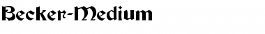 Download Becker-Medium Font Download Becker-Medium Font
