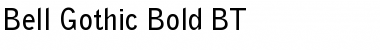 BellGothic BT Bold Font