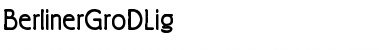 Download BerlinerGroDLig Font Download BerlinerGroDLig Font