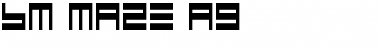 Download BM maze Font Download BM maze Font