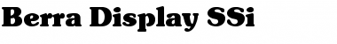Download Berra Display SSi Font Download Berra Display SSi Font