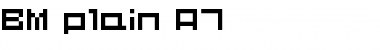 Download BM plain Font Download BM plain Font