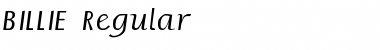 Download BILLIE Font Download BILLIE Font