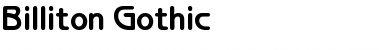 Download Billiton Gothic Font Download Billiton Gothic Font