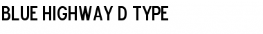 Download Blue Highway D Type Font Download Blue Highway D Type Font