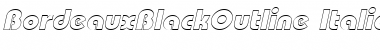 Download BordeauxBlackOutline Font Download BordeauxBlackOutline Font