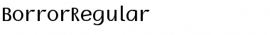 Download BorrorRegular Font Download BorrorRegular Font