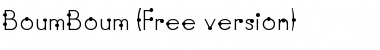 Download BoumBoum (Free version) Font Download BoumBoum (Free version) Font