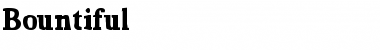 Download Bountiful Font Download Bountiful Font