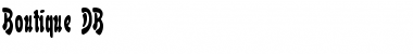Download Boutique DB Font Download Boutique DB Font