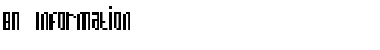 Download BN Information Font Download BN Information Font