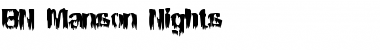 Download BN Manson Nights Font Download BN Manson Nights Font