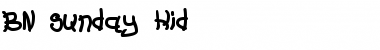 Download BN Sunday Kid Font Download BN Sunday Kid Font