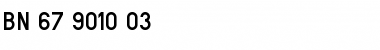 Download BN-67.9010-03 Font Download BN-67.9010-03 Font
