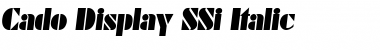 Download Cado Display SSi Font Download Cado Display SSi Font