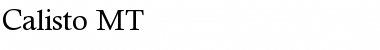 Calisto MT Regular Font Calisto MT Regular Font