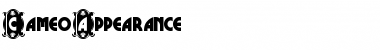 Download CameoAppearance Font Download CameoAppearance Font