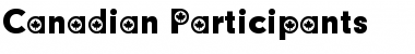 Download Canadian Participants Font Download Canadian Participants Font