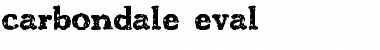 Download carbondale eval Font Download carbondale eval Font