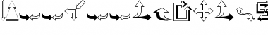 Download Carr Arrows (outline) Font Download Carr Arrows (outline) Font
