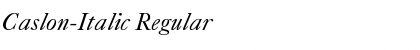 Download Caslon-Italic Font Download Caslon-Italic Font