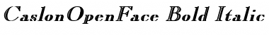 CaslonOpenFace Bold Italic Font