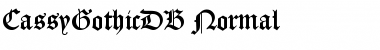 Download CassyGothicDB Font Download CassyGothicDB Font