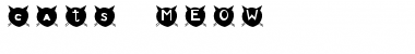 Download cats MEOW Font Download cats MEOW Font