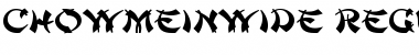 Download ChowMeinWide Font Download ChowMeinWide Font
