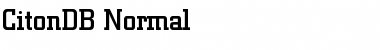 Download CitonDB Font Download CitonDB Font