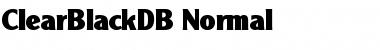 Download ClearBlackDB Font Download ClearBlackDB Font