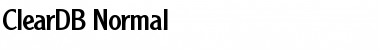 Download ClearDB Font Download ClearDB Font