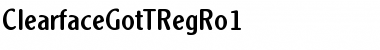 Download ClearfaceGotTRegRo1 Font Download ClearfaceGotTRegRo1 Font