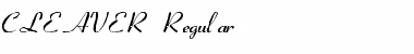 Download CLEAVER Font Download CLEAVER Font