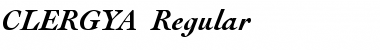 Download CLERGYA Font Download CLERGYA Font