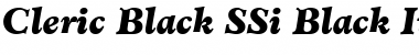 Download Cleric Black SSi Font Download Cleric Black SSi Font