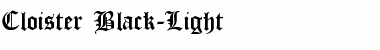Download Cloister_Black-Light Font Download Cloister_Black-Light Font