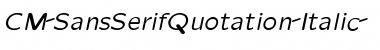 Download CM_SansSerifQuotation Font Download CM_SansSerifQuotation Font
