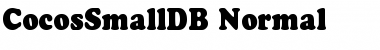 Download CocosSmallDB Font Download CocosSmallDB Font