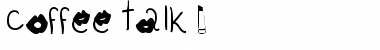 Download coffee talk Font Download coffee talk Font