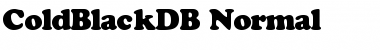 Download ColdBlackDB Font Download ColdBlackDB Font