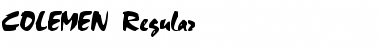 Download COLEMEN Font Download COLEMEN Font