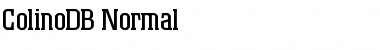 Download ColinoDB Font Download ColinoDB Font