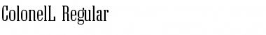 Download ColonelL Font Download ColonelL Font