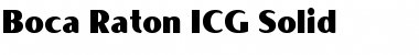 Download Boca Raton ICG Solid Font Download Boca Raton ICG Solid Font