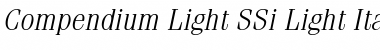 Download Compendium Light SSi Font Download Compendium Light SSi Font