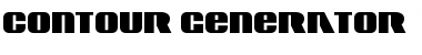 Download Contour Generator Font Download Contour Generator Font
