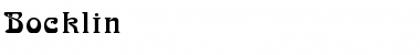 Download Bocklin Font Download Bocklin Font