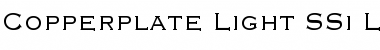 Download Copperplate Light SSi Font Download Copperplate Light SSi Font