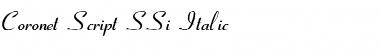 Download Coronet Script SSi Font Download Coronet Script SSi Font